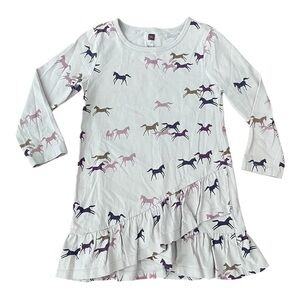 Tea Collection (4Y) Ruffle Hem Horse Dress